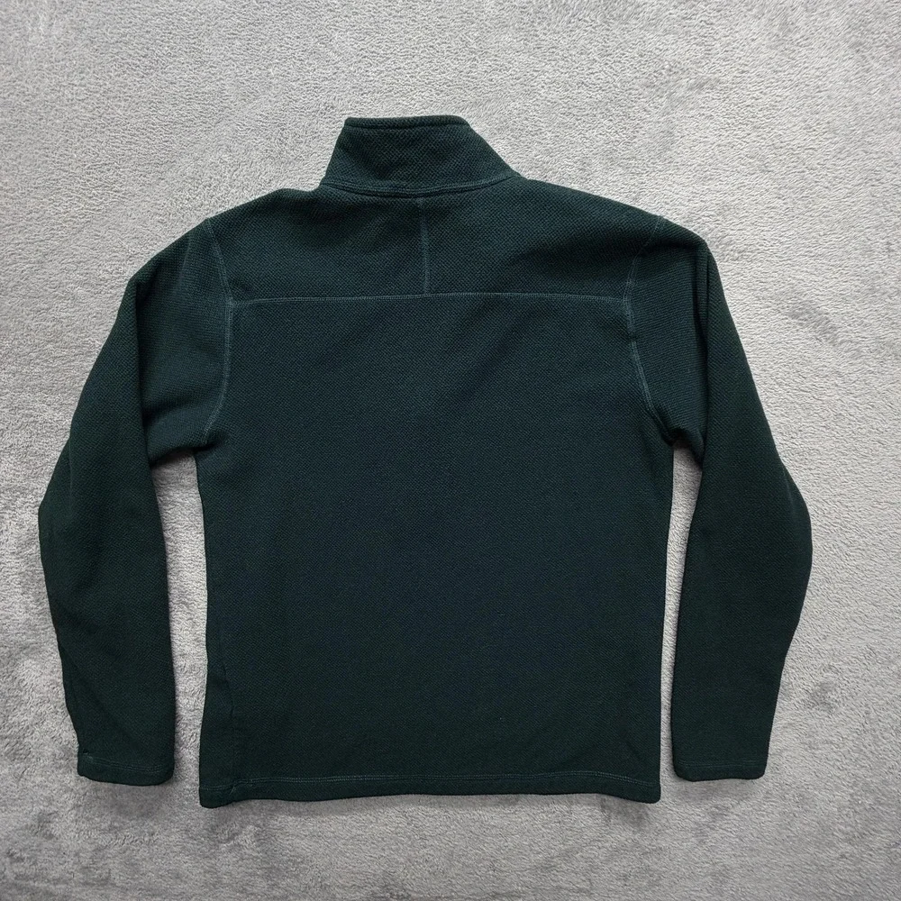 The North Face Sweatshirt Mens M Green Pullover 1/4 Zip Mock Neck Fleece
